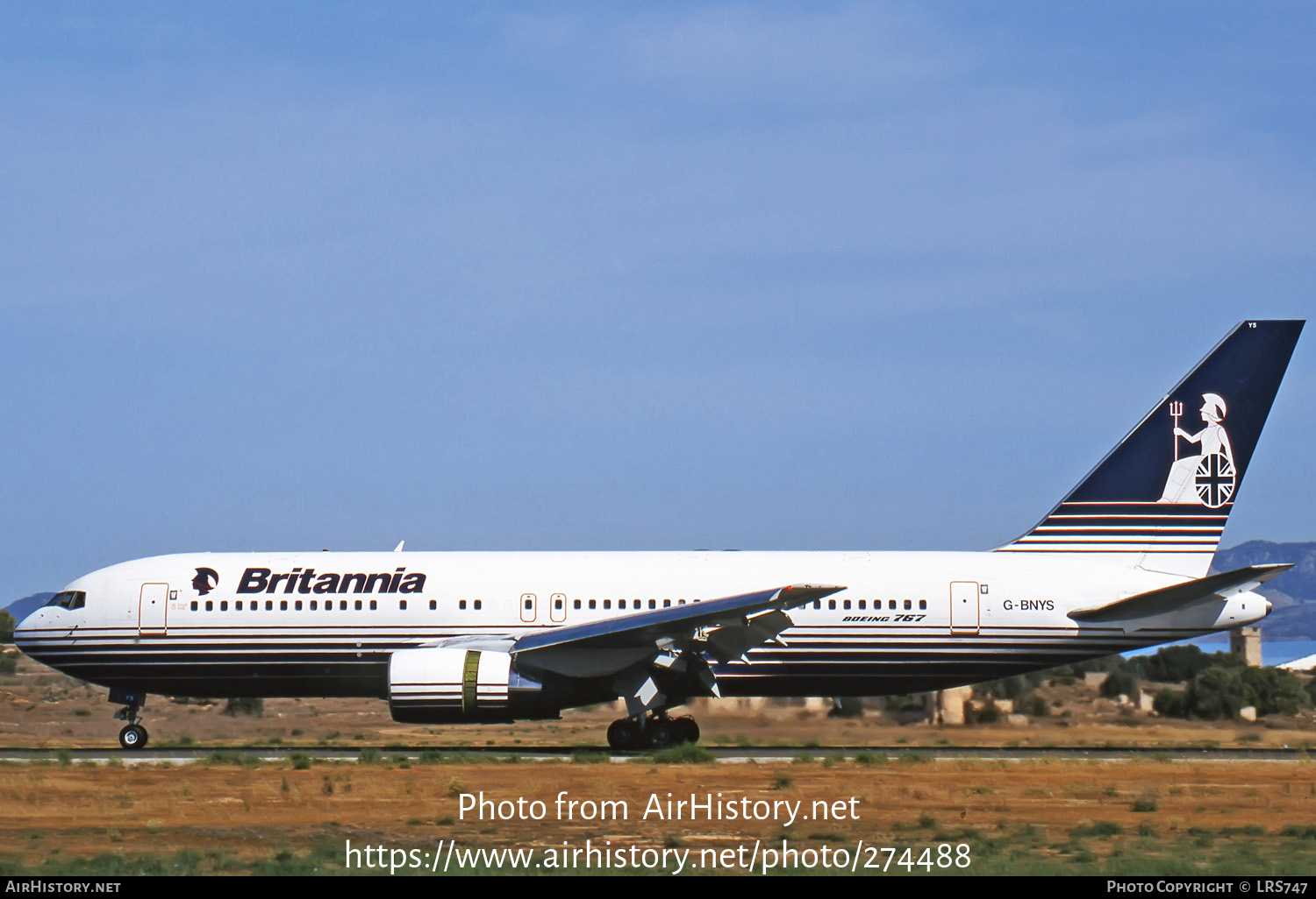 Aircraft Photo of G-BNYS | Boeing 767-204 | Britannia Airways | AirHistory.net #274488