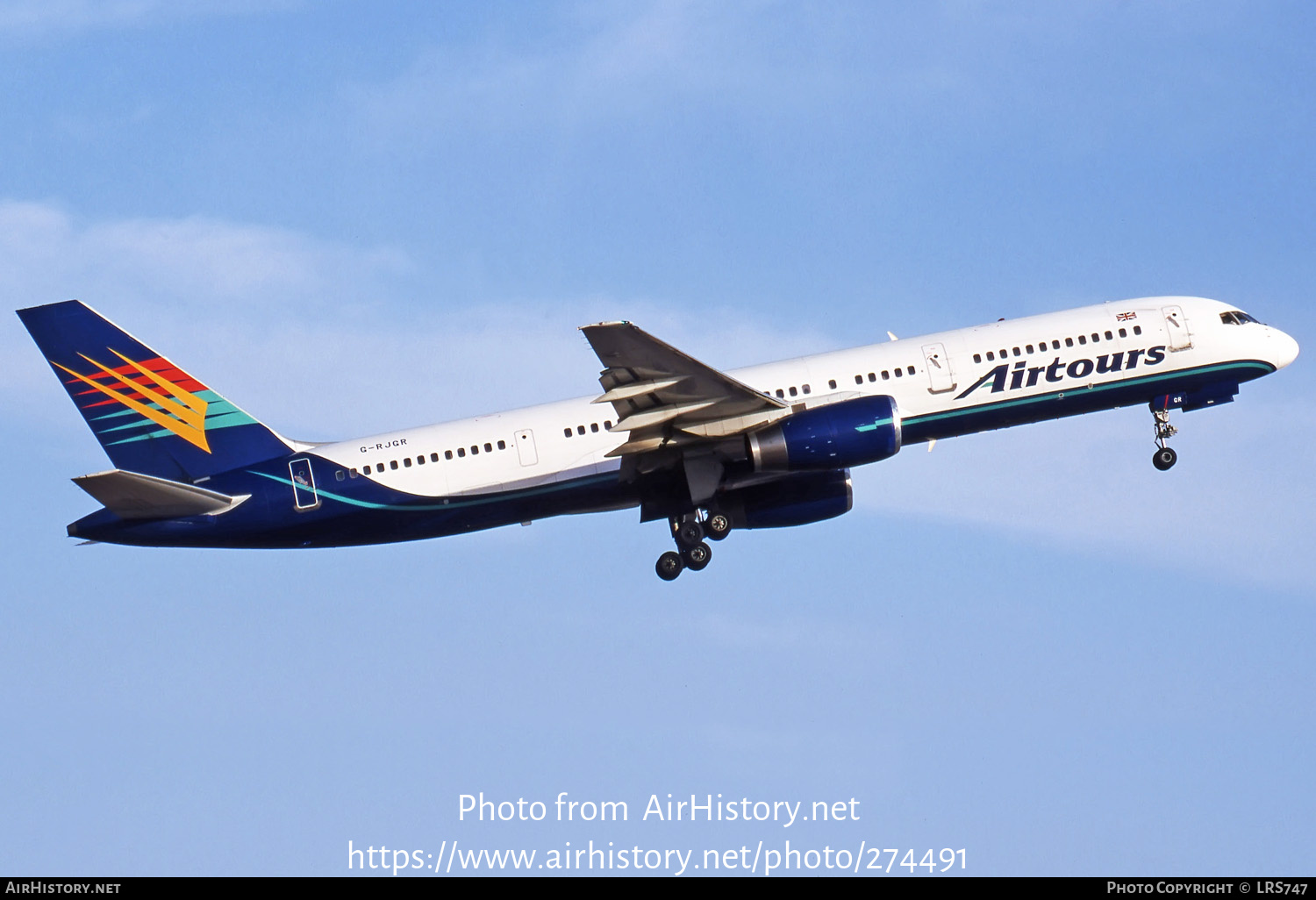 Aircraft Photo of G-RJGR | Boeing 757-225 | Airtours International | AirHistory.net #274491