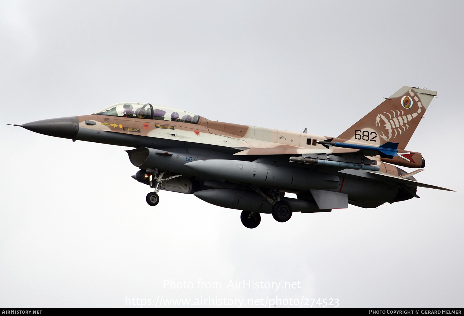 Aircraft Photo of 682 | General Dynamics F-16D Barak | Israel - Air Force | AirHistory.net #274523