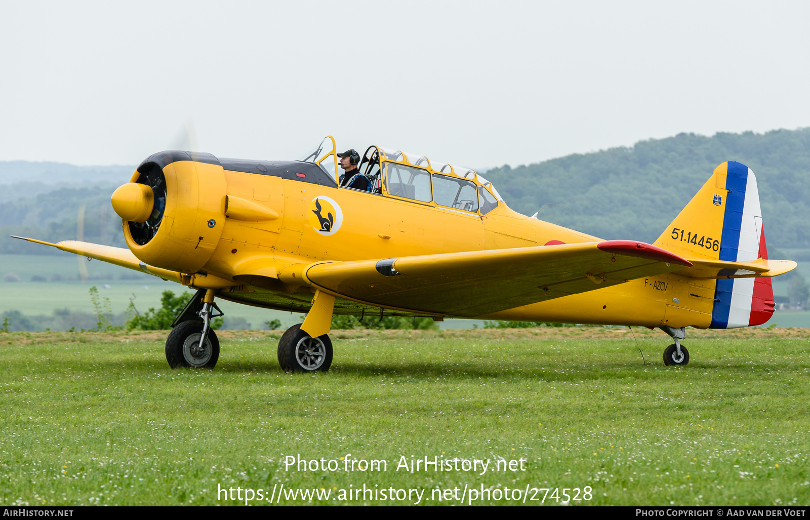 Aircraft Photo of F-AZCV / 51-14456 | North American T-6G Texan | France - Air Force | AirHistory.net #274528