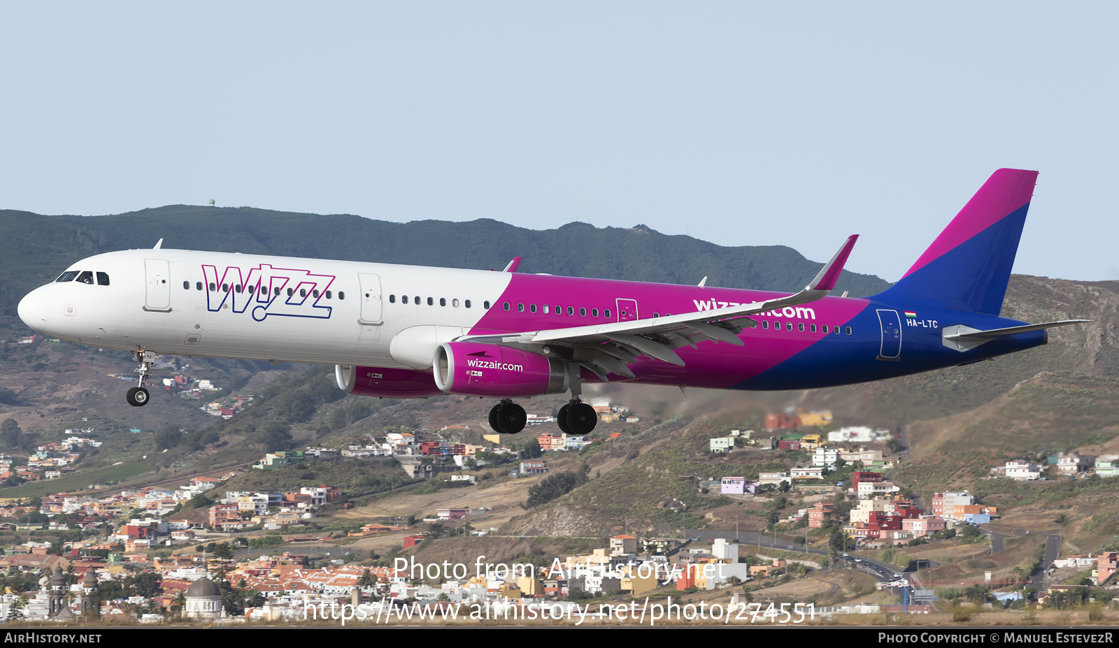 Aircraft Photo of HA-LTC | Airbus A321-231 | Wizz Air | AirHistory.net #274551