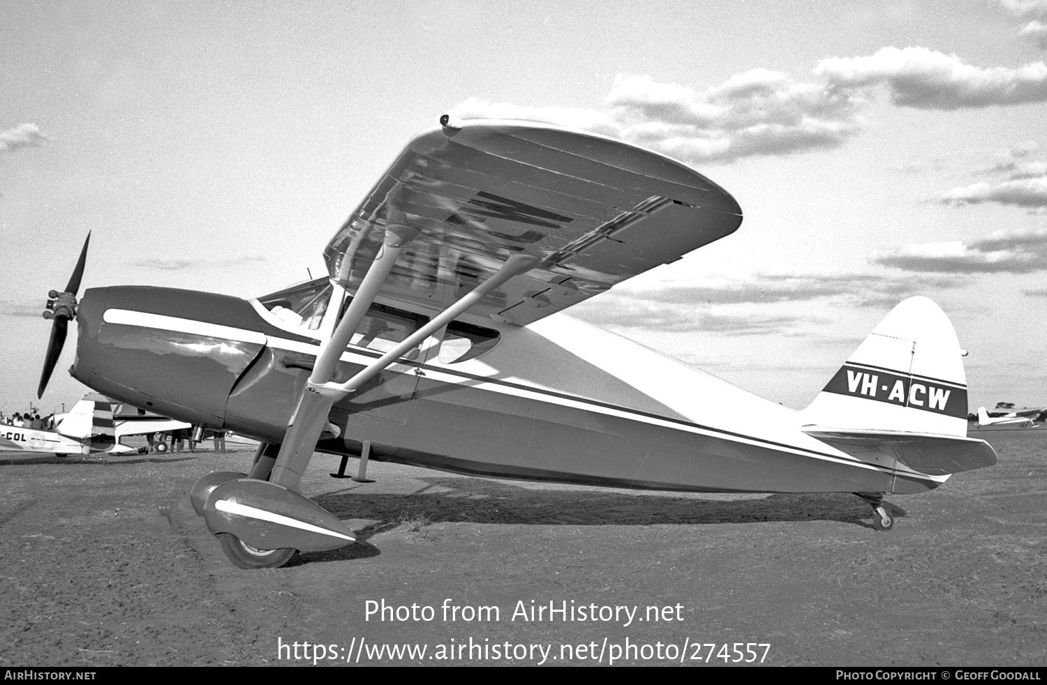 Aircraft Photo of VH-ACW | Fairchild 24R-9 | AirHistory.net #274557