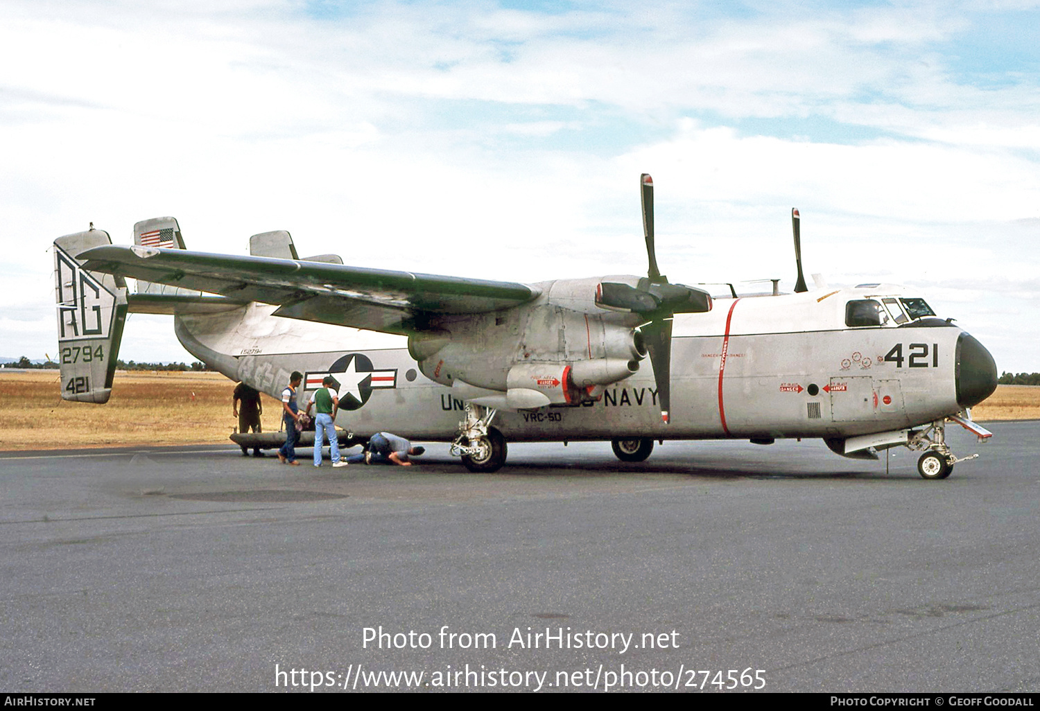 Aircraft Photo of 152794 | Grumman C-2A Greyhound | USA - Navy | AirHistory.net #274565