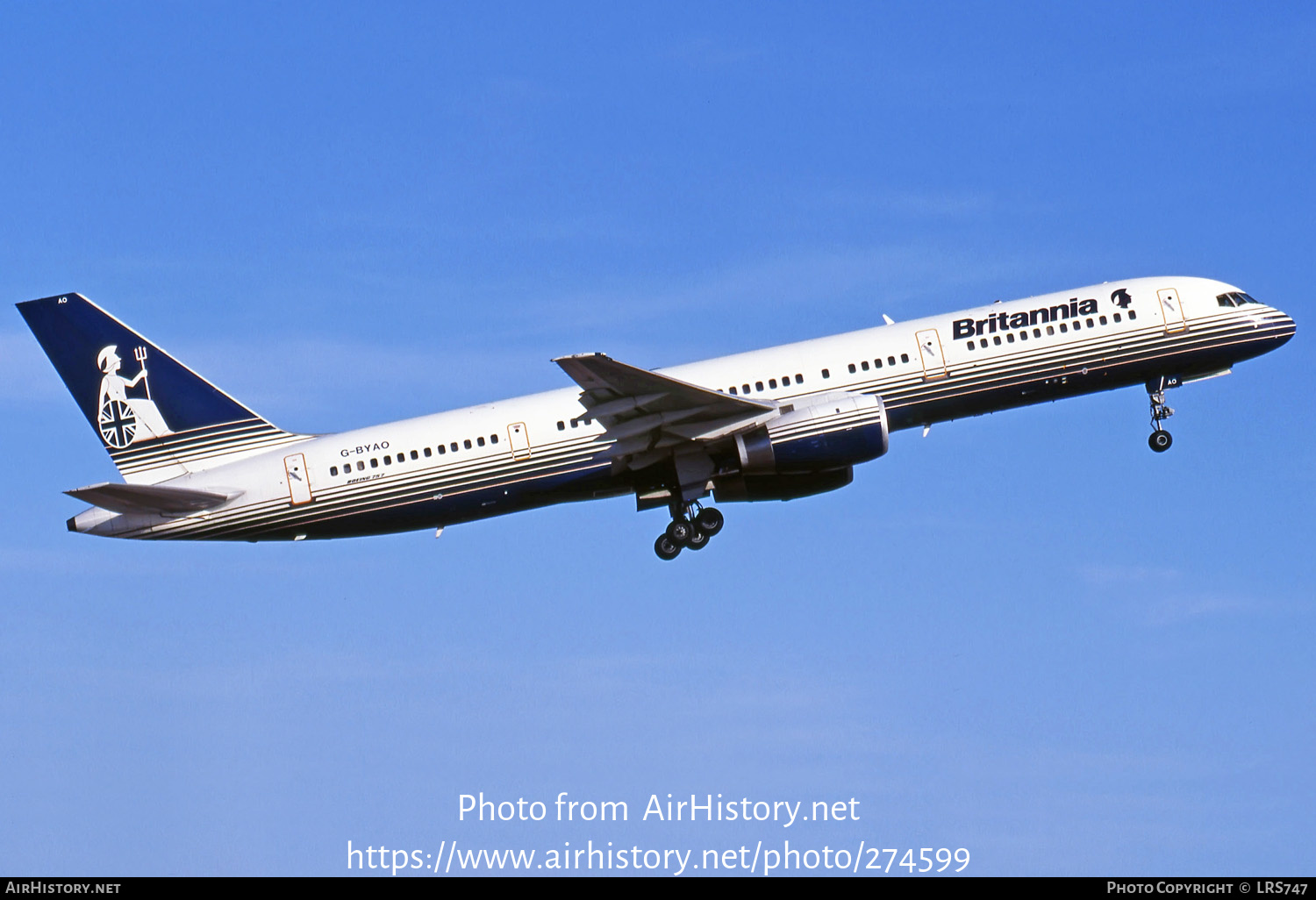 Aircraft Photo of G-BYAO | Boeing 757-204 | Britannia Airways | AirHistory.net #274599