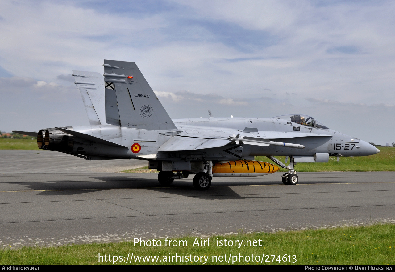 Aircraft Photo of C.15-40 | McDonnell Douglas EF-18M Hornet | Spain - Air Force | AirHistory.net #274613