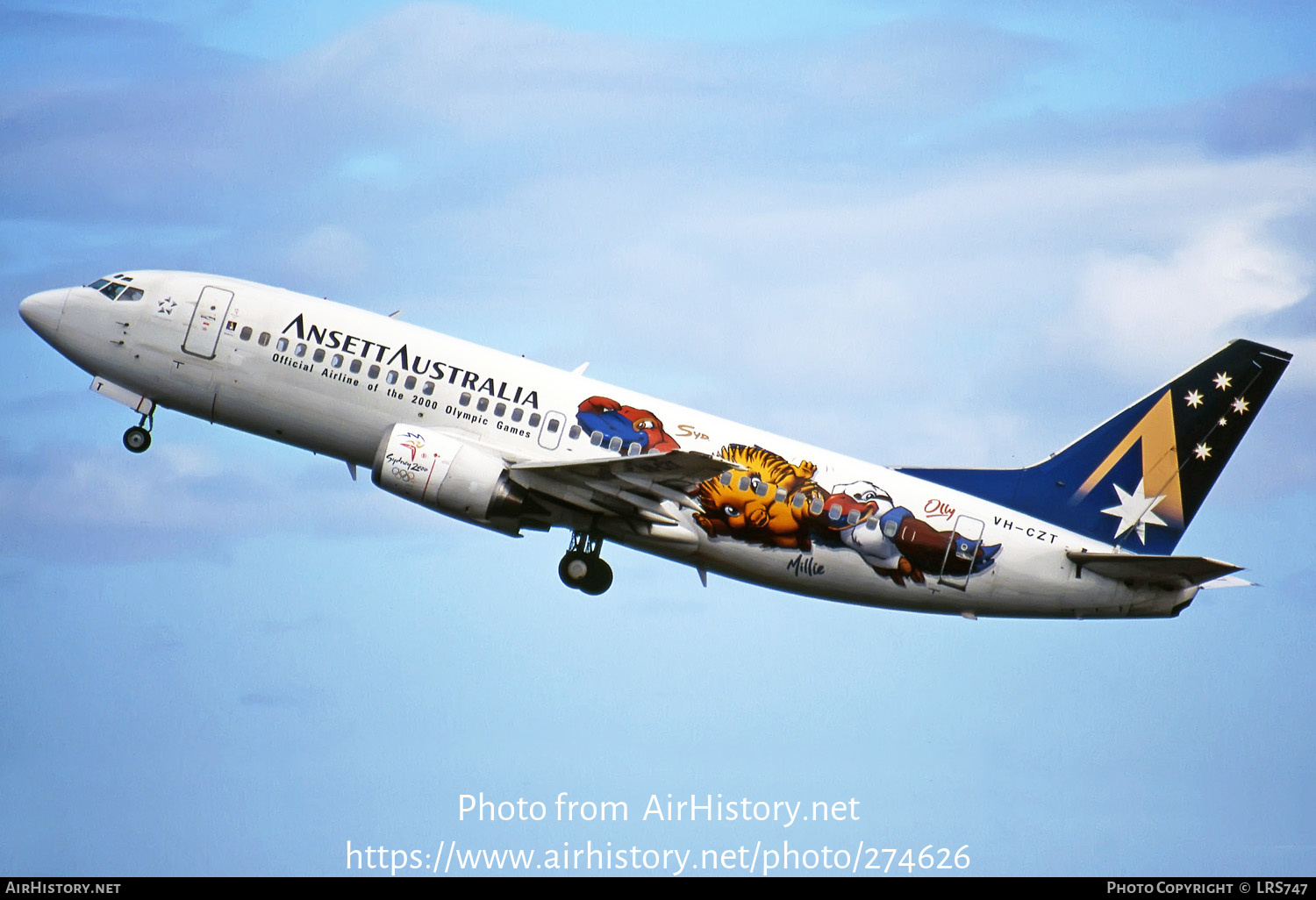 Aircraft Photo of VH-CZT | Boeing 737-33A | Ansett Australia | AirHistory.net #274626