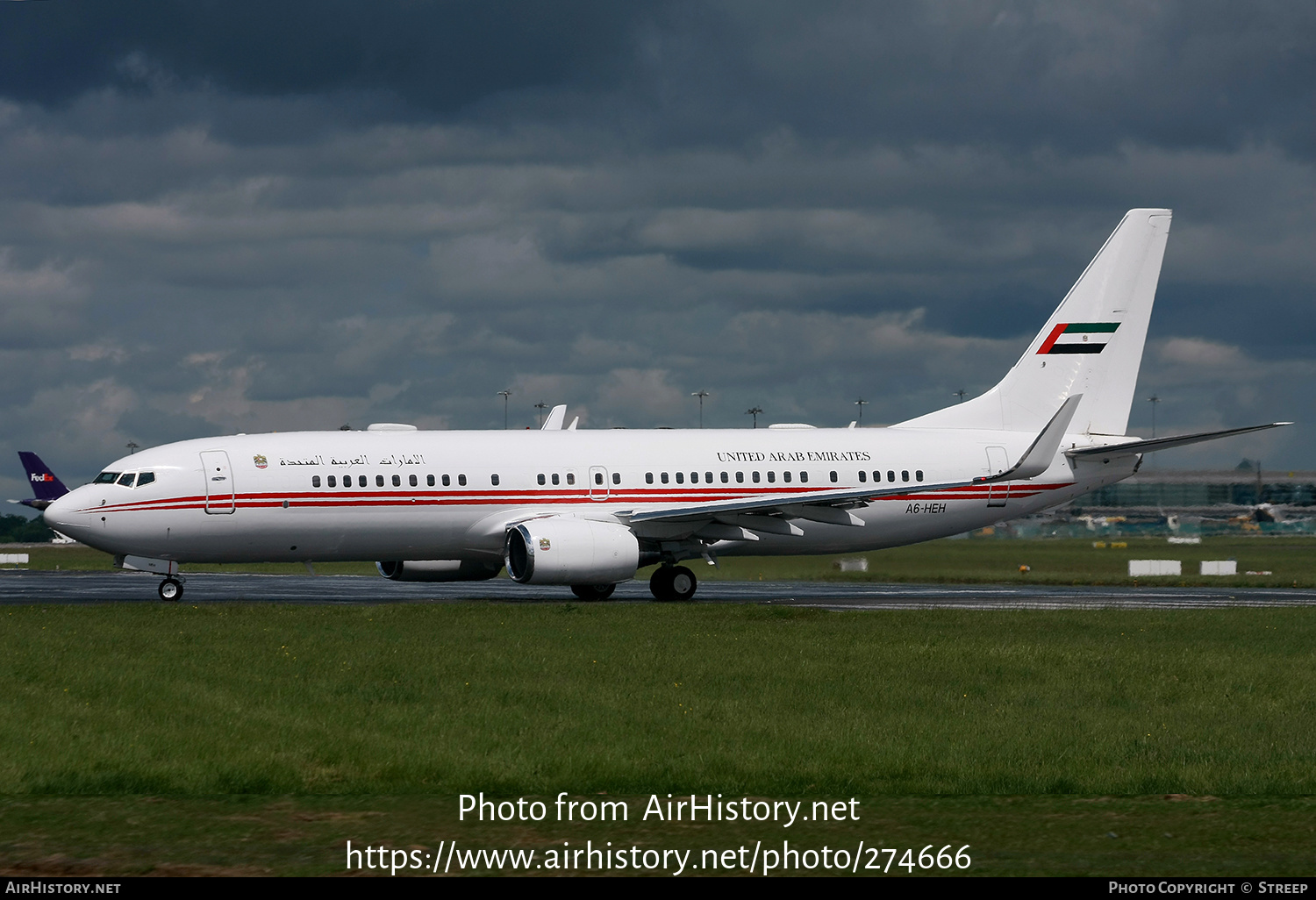 Aircraft Photo of A6-HEH | Boeing 737-8AJ BBJ2 | United Arab Emirates Government | AirHistory.net #274666