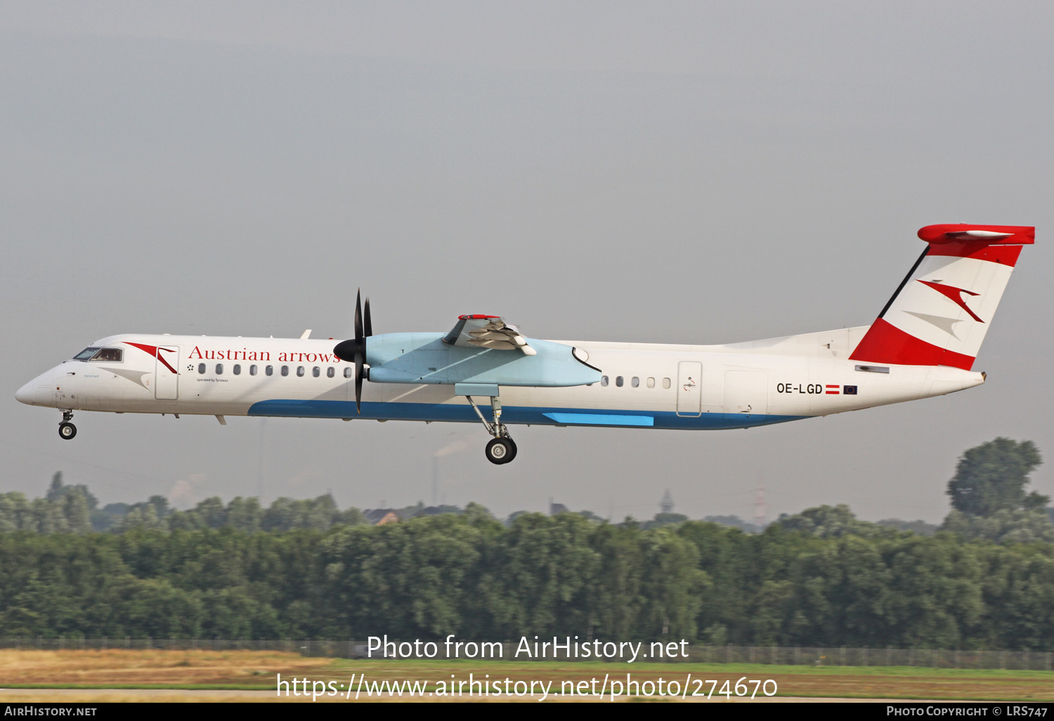 Aircraft Photo of OE-LGD | Bombardier DHC-8-402 Dash 8 | Austrian Arrows | AirHistory.net #274670