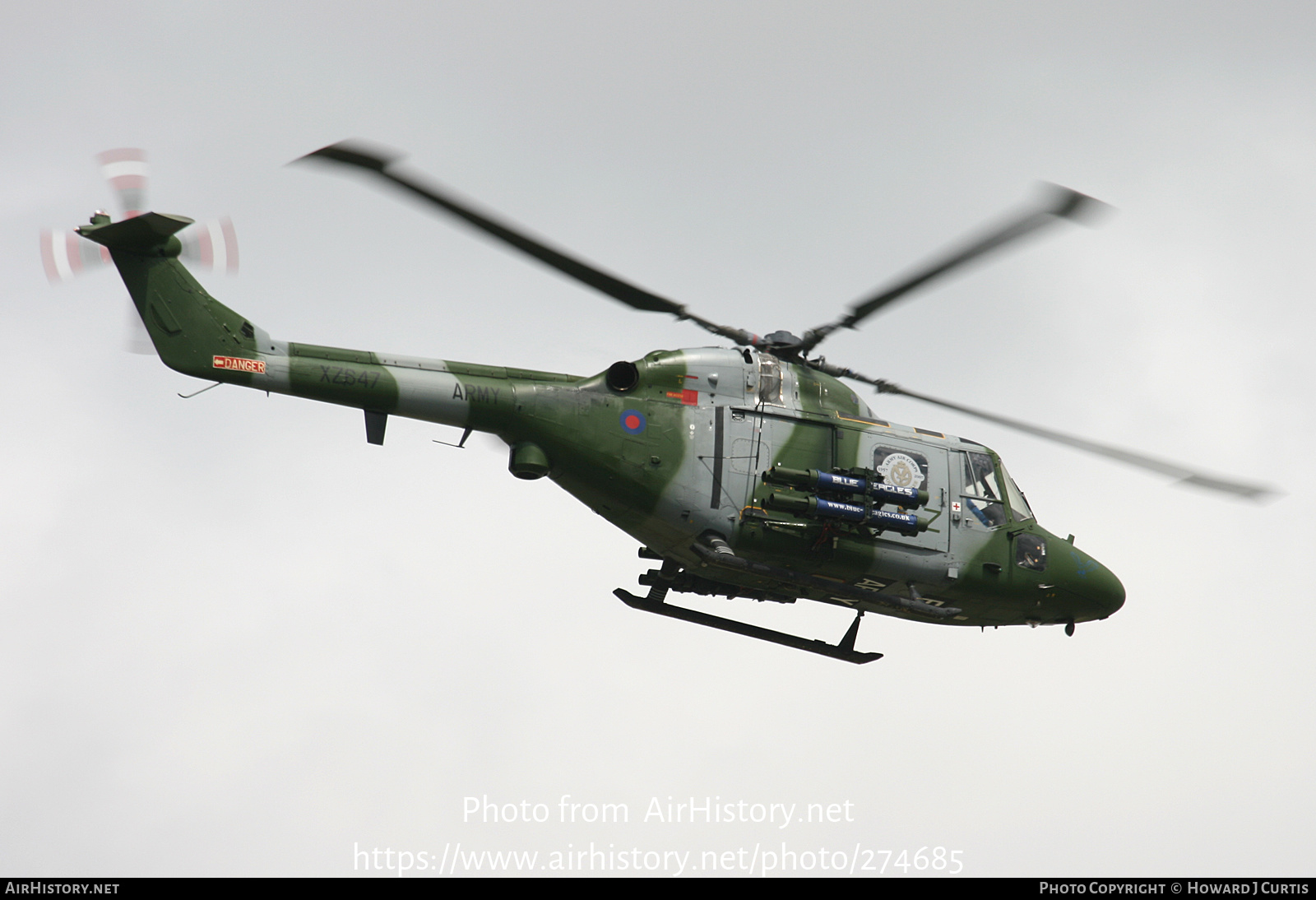 Aircraft Photo of XZ647 | Westland WG-13 Lynx AH7 | UK - Army | AirHistory.net #274685