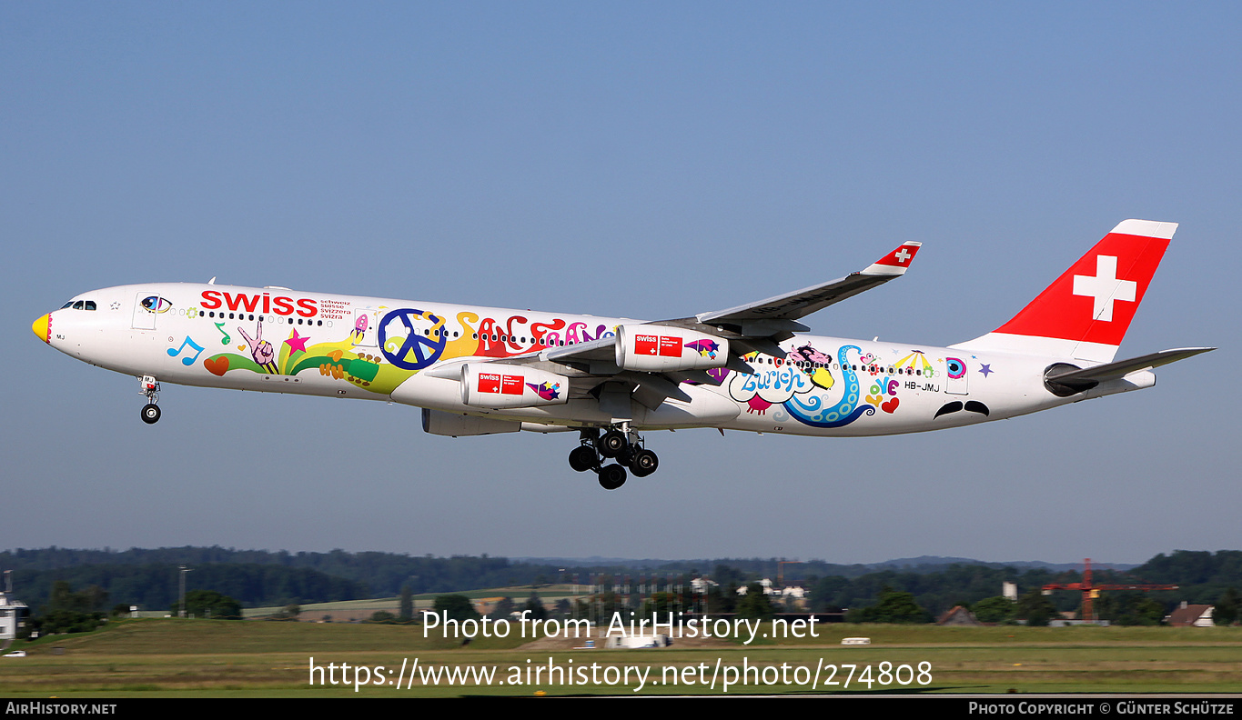 Aircraft Photo of HB-JMJ | Airbus A340-313 | Swiss International Air Lines | AirHistory.net #274808