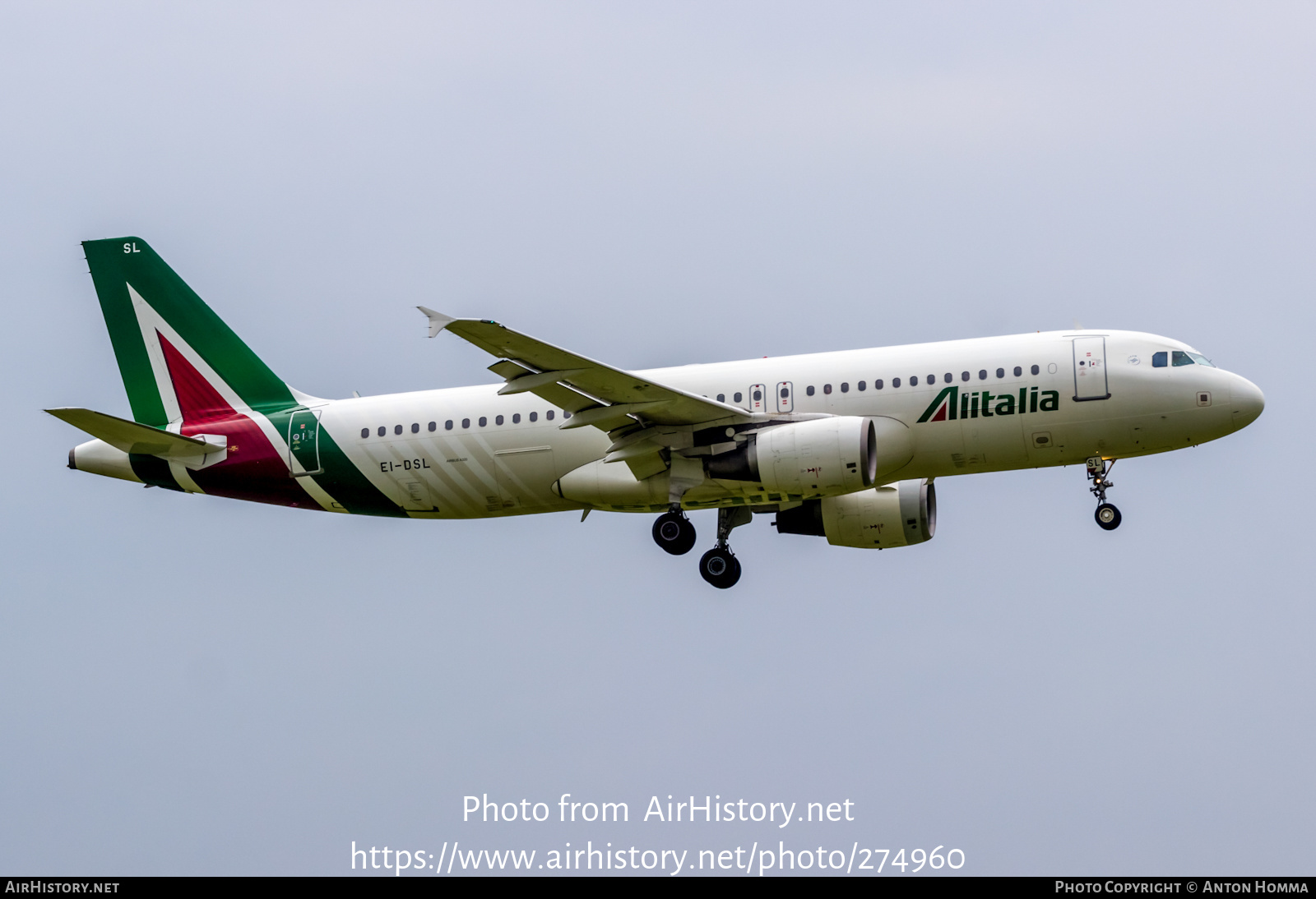 Aircraft Photo of EI-DSL | Airbus A320-216 | Alitalia | AirHistory.net #274960