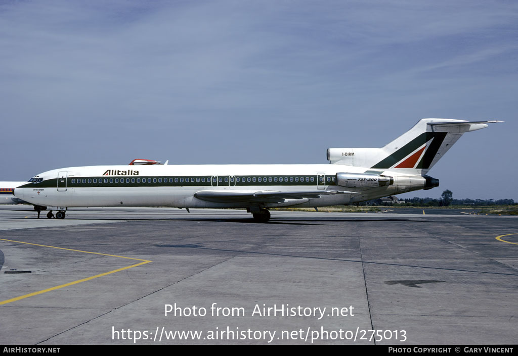 Aircraft Photo of I-DIRM | Boeing 727-243/Adv | Alitalia | AirHistory.net #275013