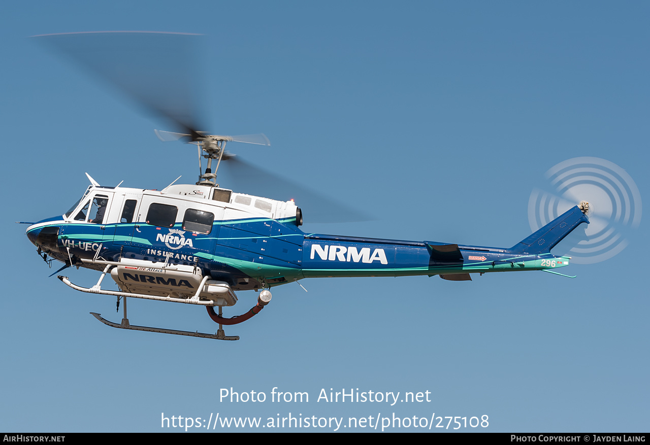 Aircraft Photo of VH-UEC | Bell 212 Eagle Single | AirHistory.net #275108