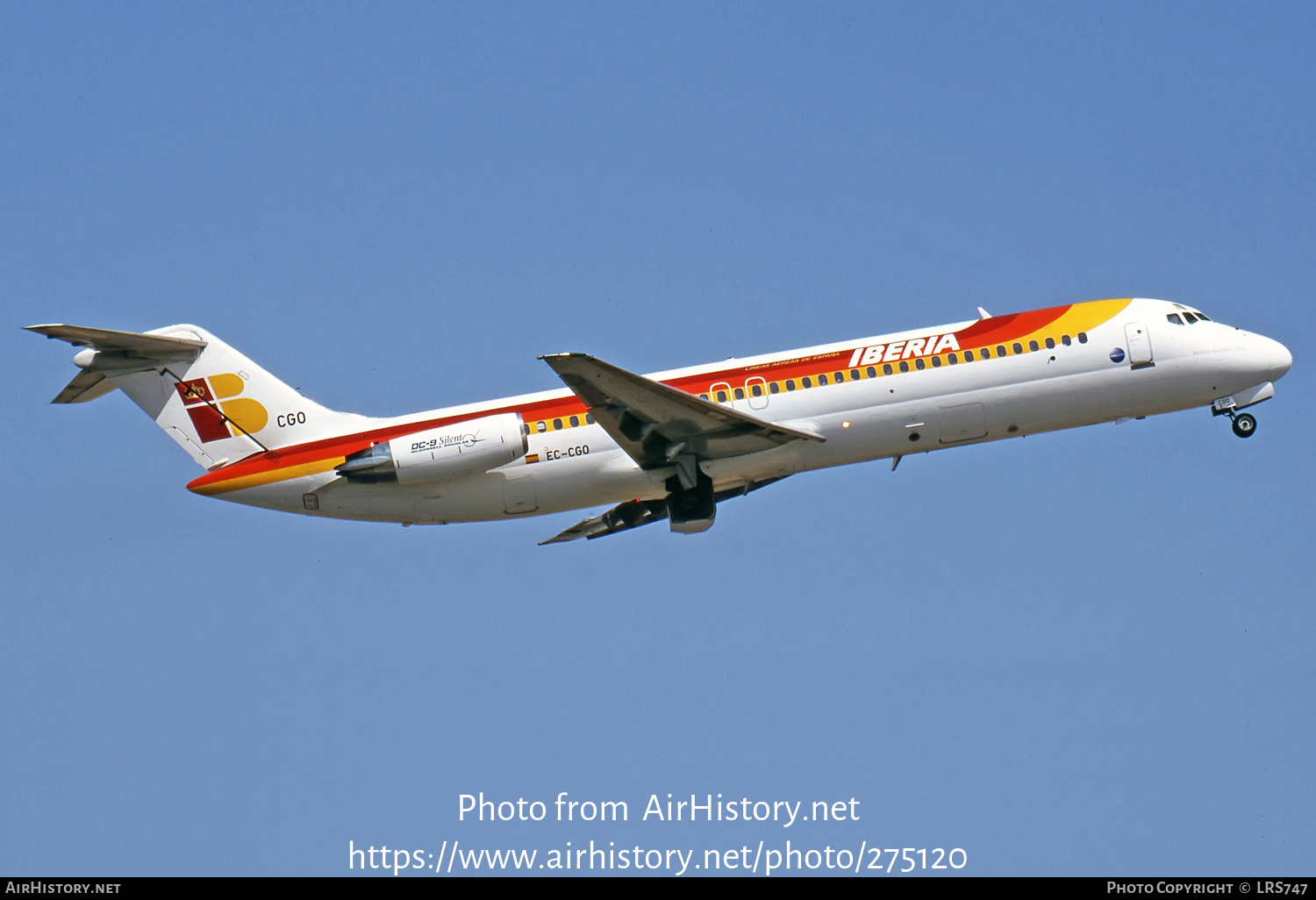 Aircraft Photo of EC-CGO | McDonnell Douglas DC-9-32 | Iberia | AirHistory.net #275120