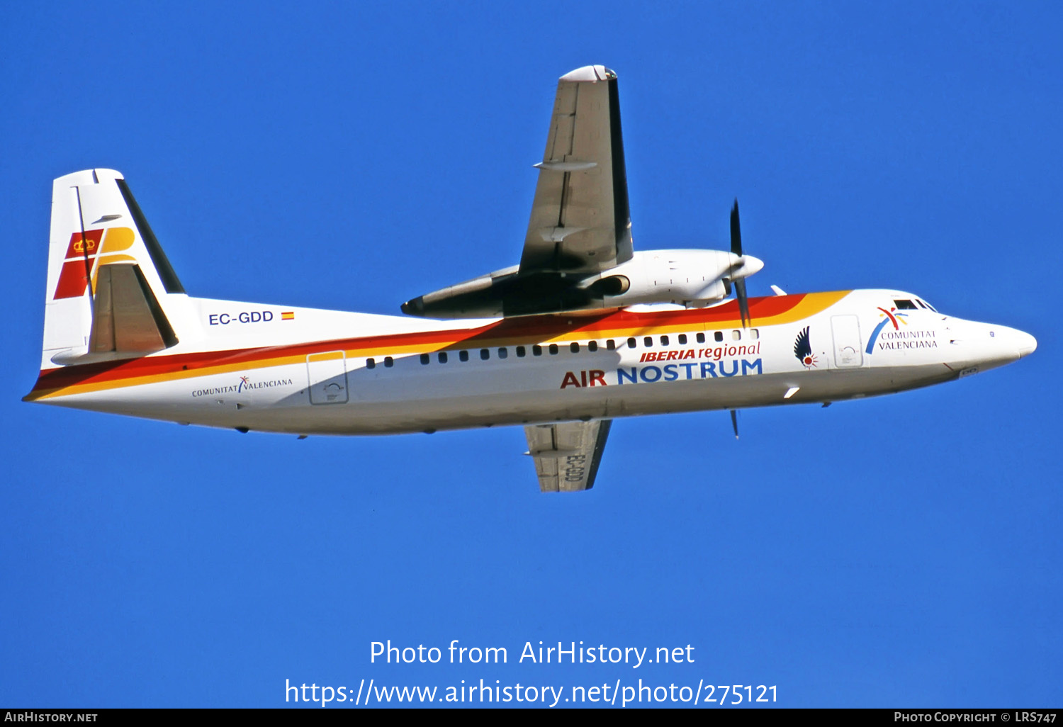 Aircraft Photo of EC-GDD | Fokker 50 | Air Nostrum | AirHistory.net #275121