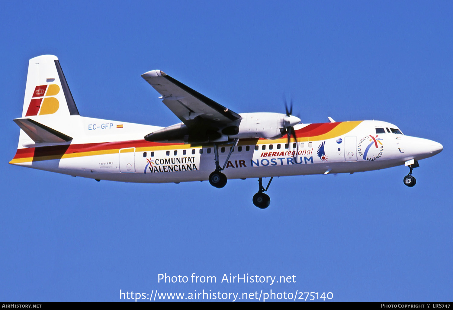 Aircraft Photo of EC-GFP | Fokker 50 | Air Nostrum | AirHistory.net #275140