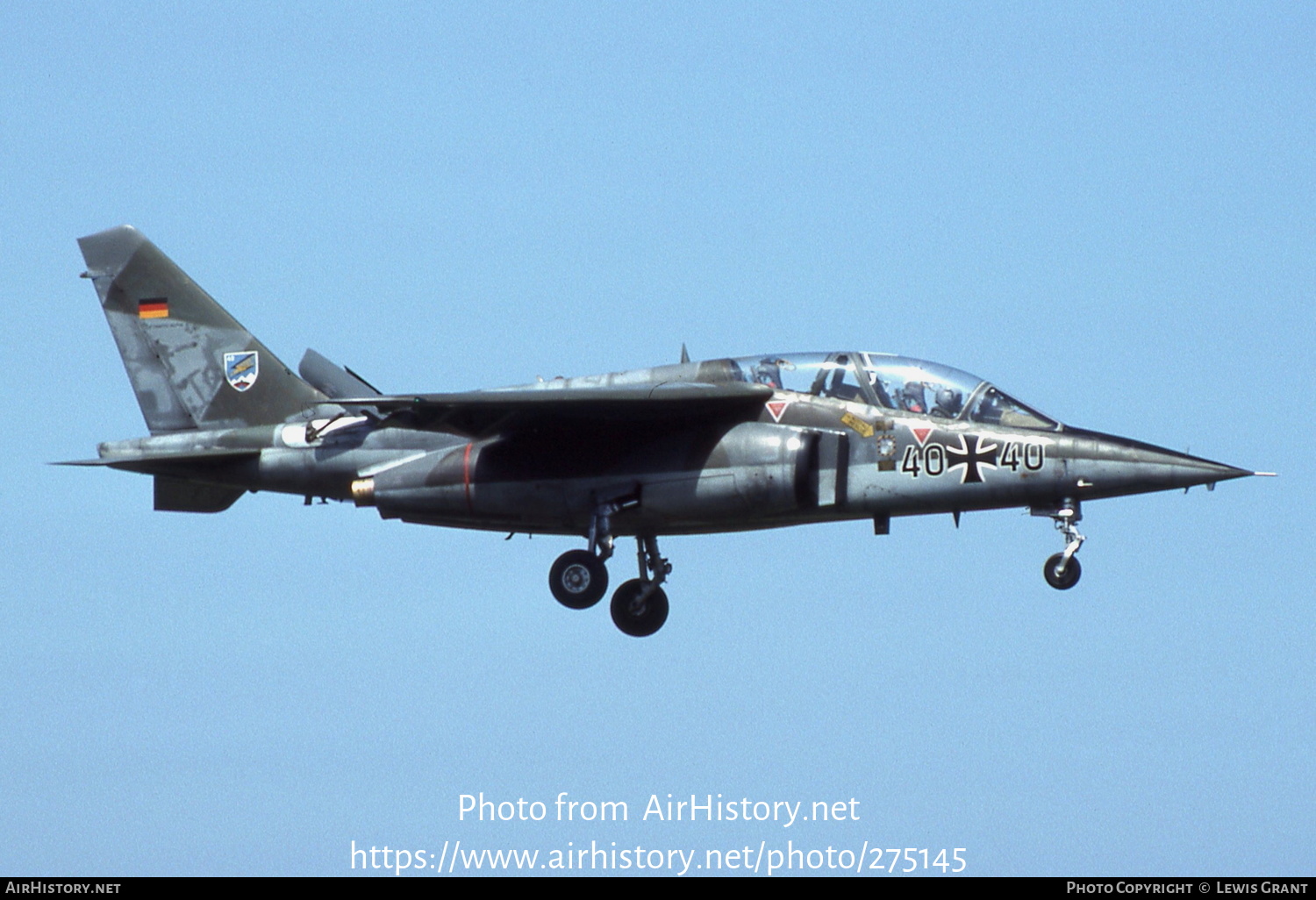 Aircraft Photo of 4040 | Dassault-Dornier Alpha Jet A | Germany - Air Force | AirHistory.net #275145