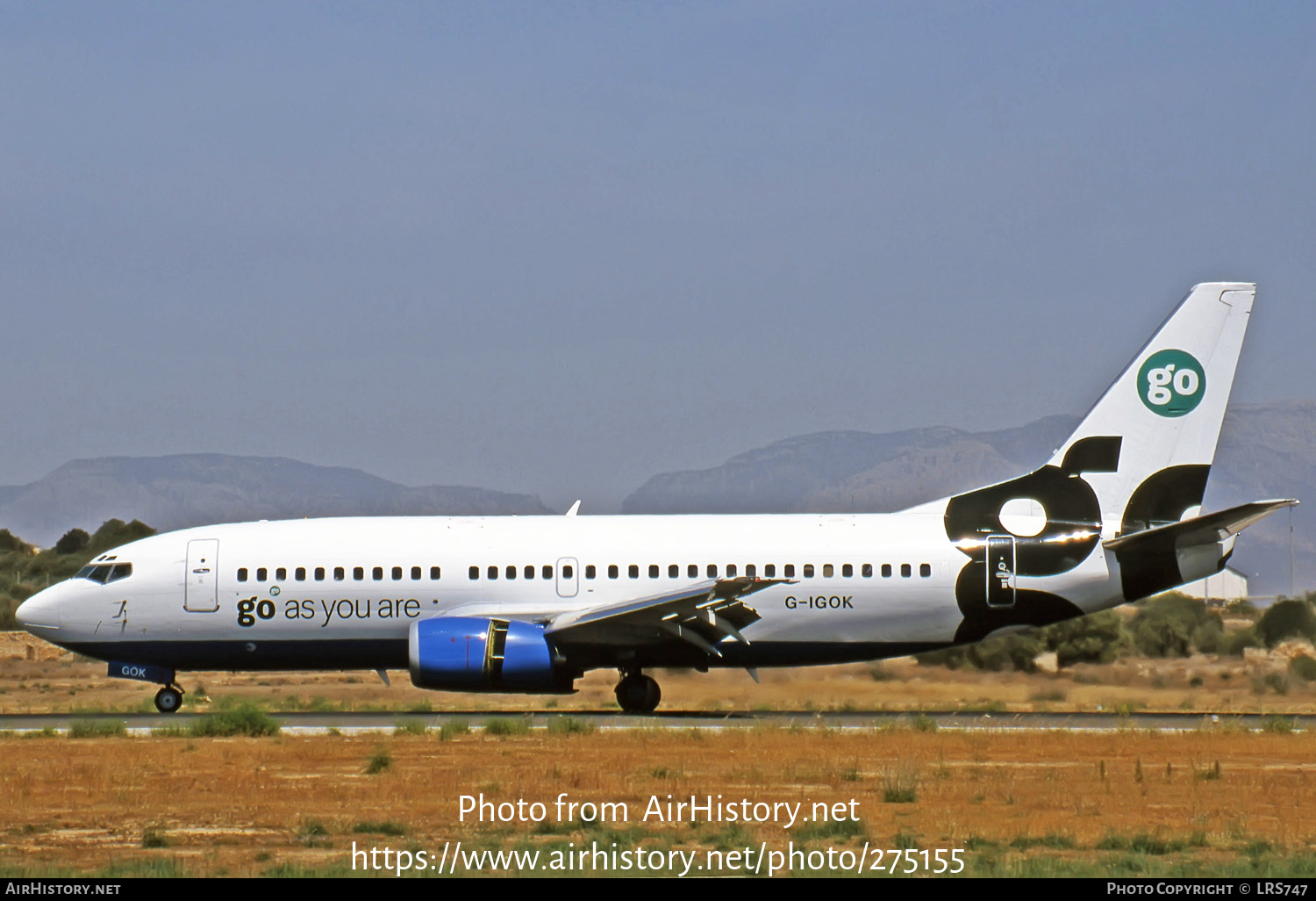 Aircraft Photo of G-IGOK | Boeing 737-36N | Go Fly | AirHistory.net #275155