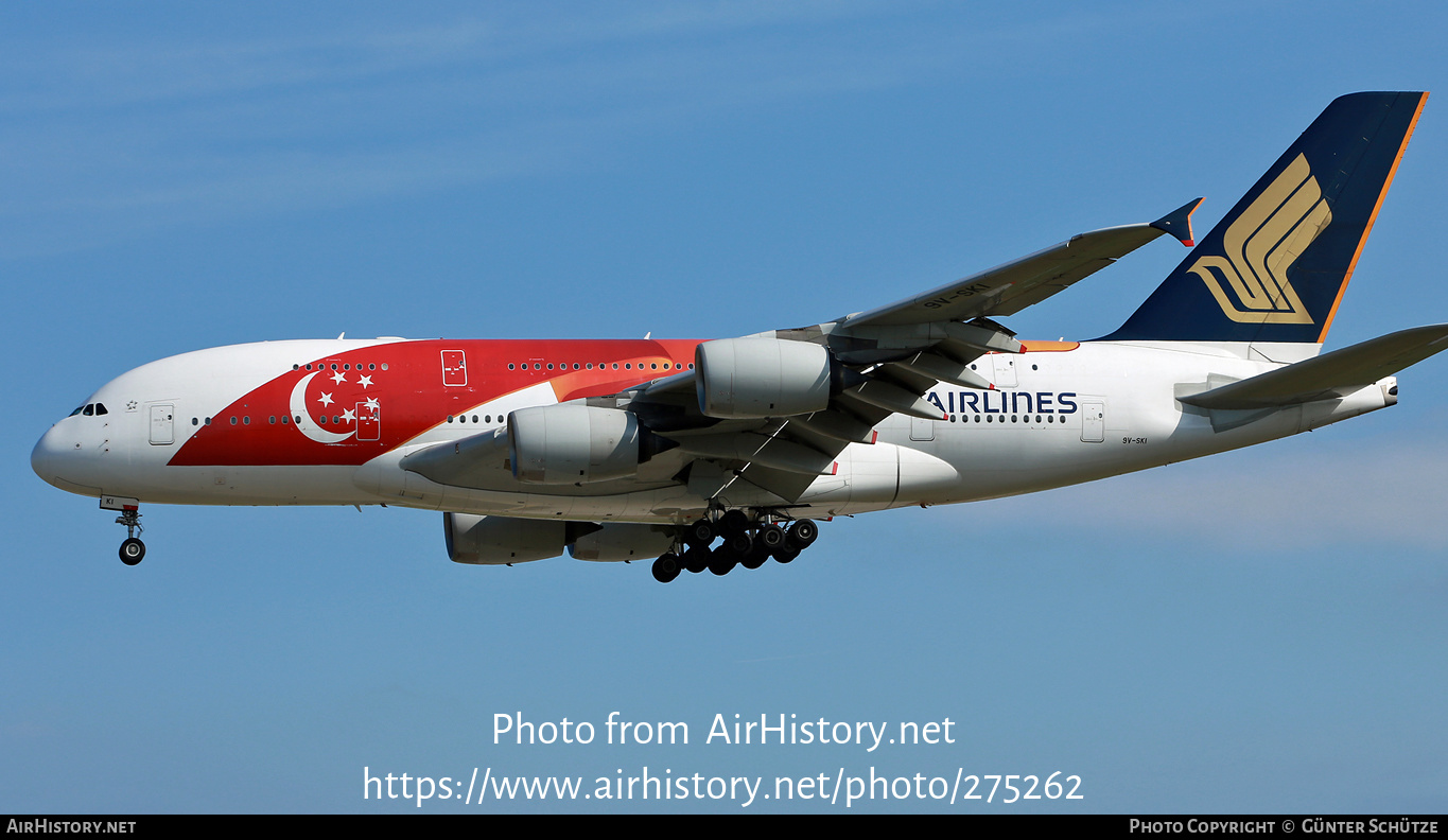 Aircraft Photo of 9V-SKI | Airbus A380-841 | Singapore Airlines | AirHistory.net #275262