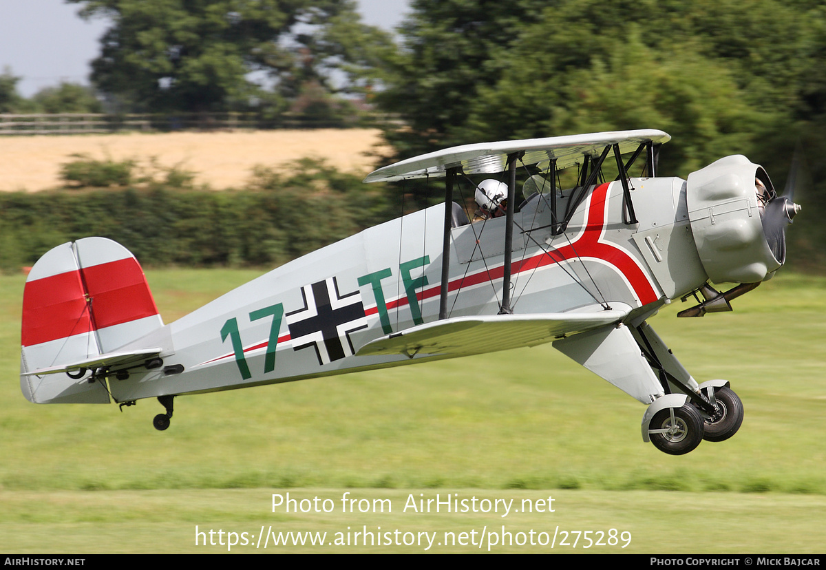 Aircraft Photo of G-BZTJ | CASA 1.133L Jungmeister | Germany - Air Force | AirHistory.net #275289