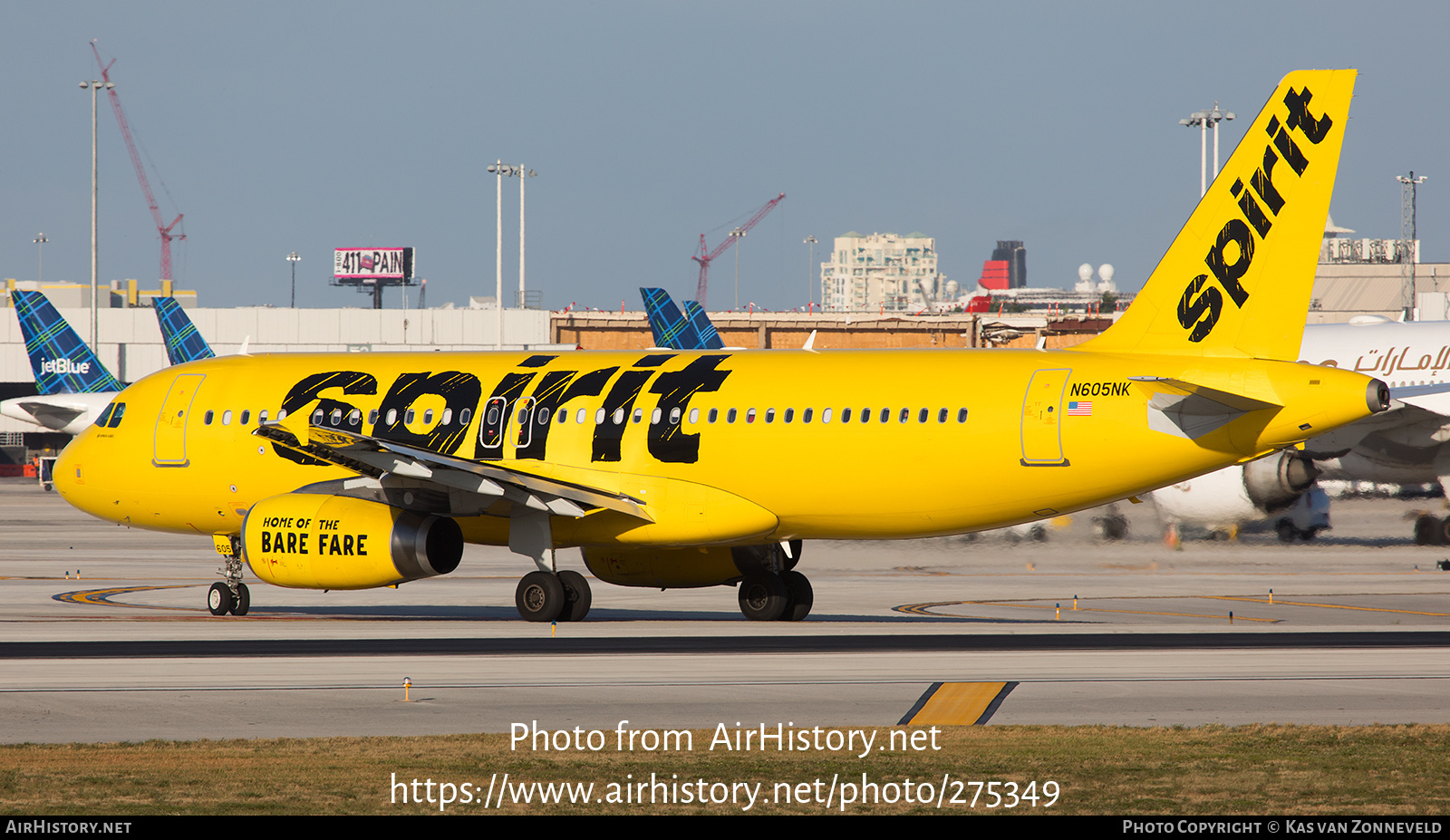 Aircraft Photo of N605NK | Airbus A320-232 | Spirit Airlines | AirHistory.net #275349