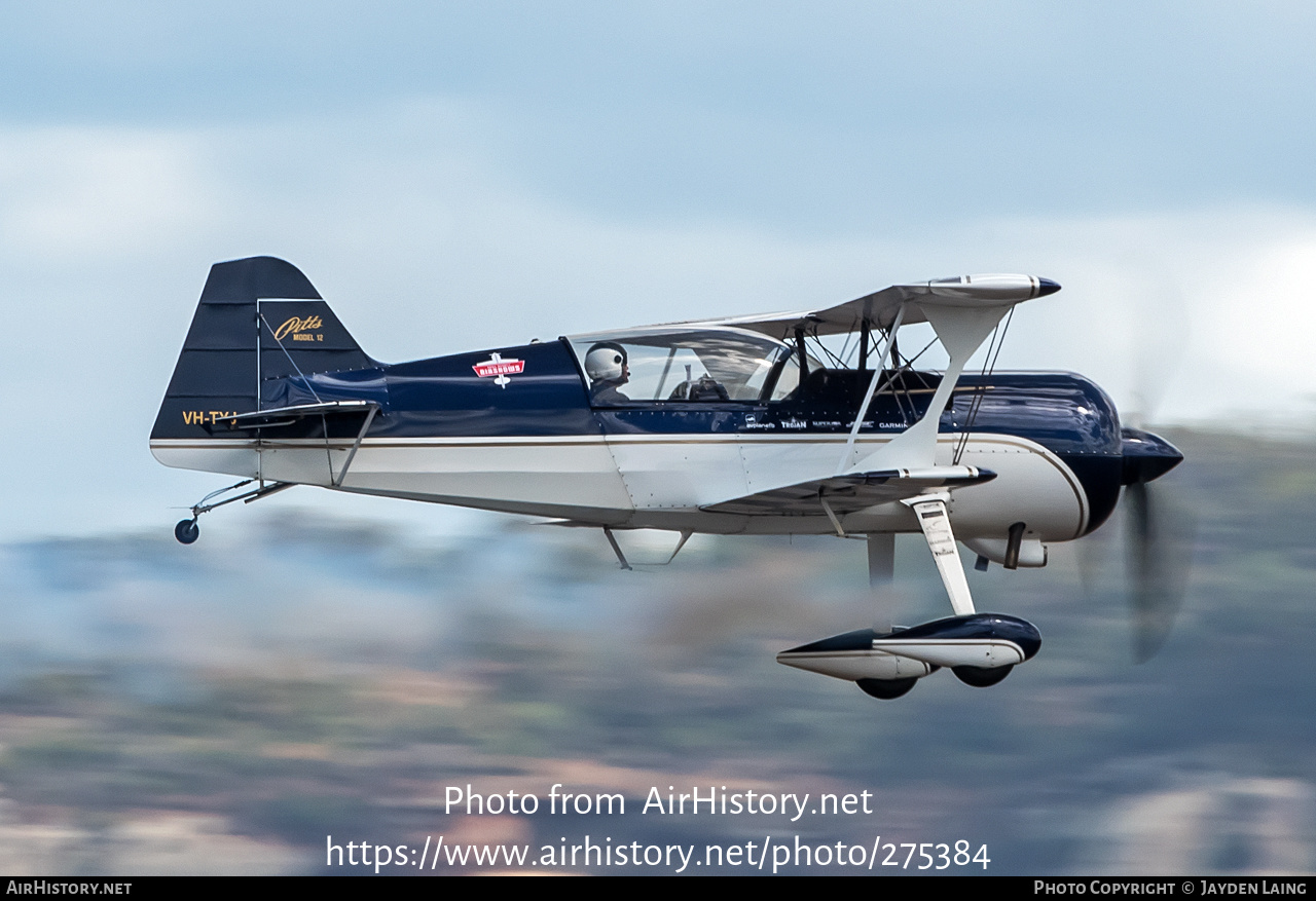 Aircraft Photo of VH-TYJ | Pitts 12 | Paul Bennet Airshows | AirHistory.net #275384