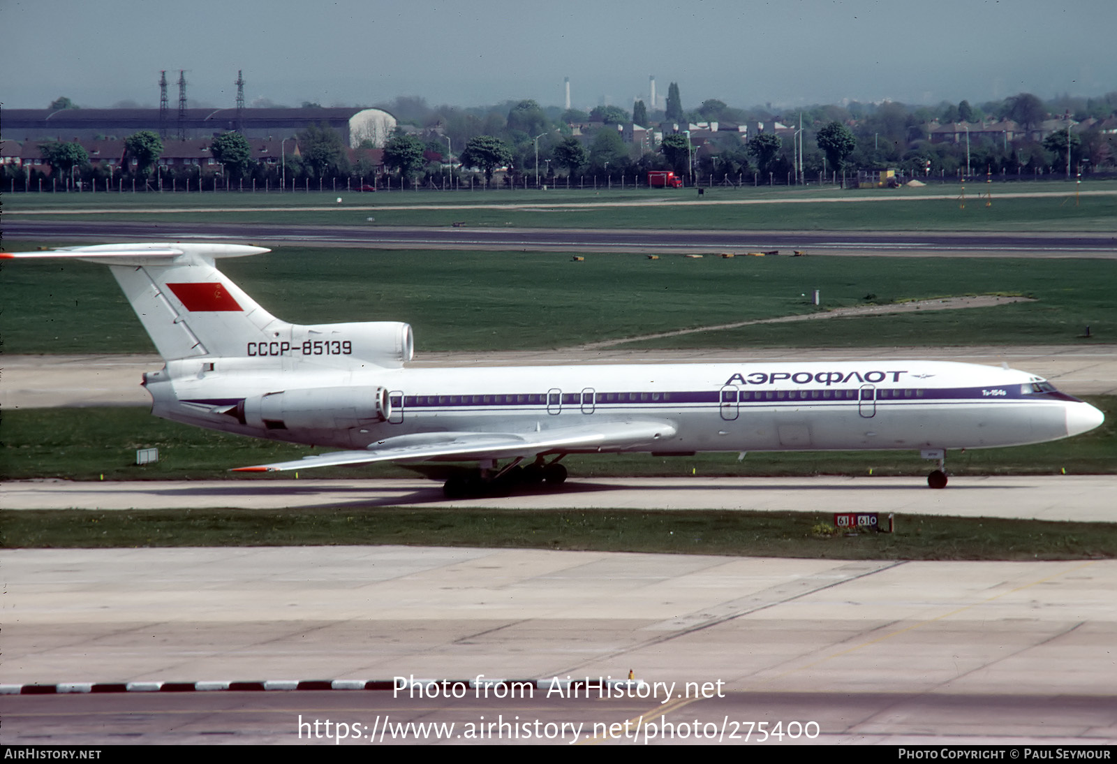 Aircraft Photo of CCCP-85139 | Tupolev Tu-154B | Aeroflot | AirHistory.net #275400