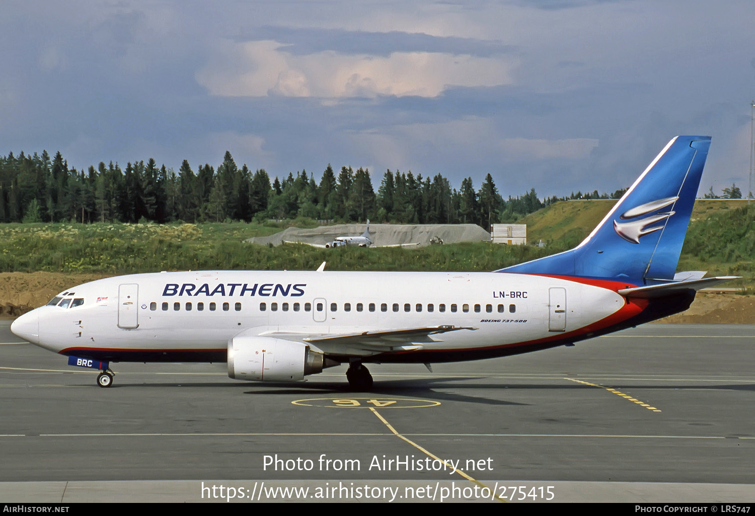 Aircraft Photo of LN-BRC | Boeing 737-505 | Braathens | AirHistory.net #275415