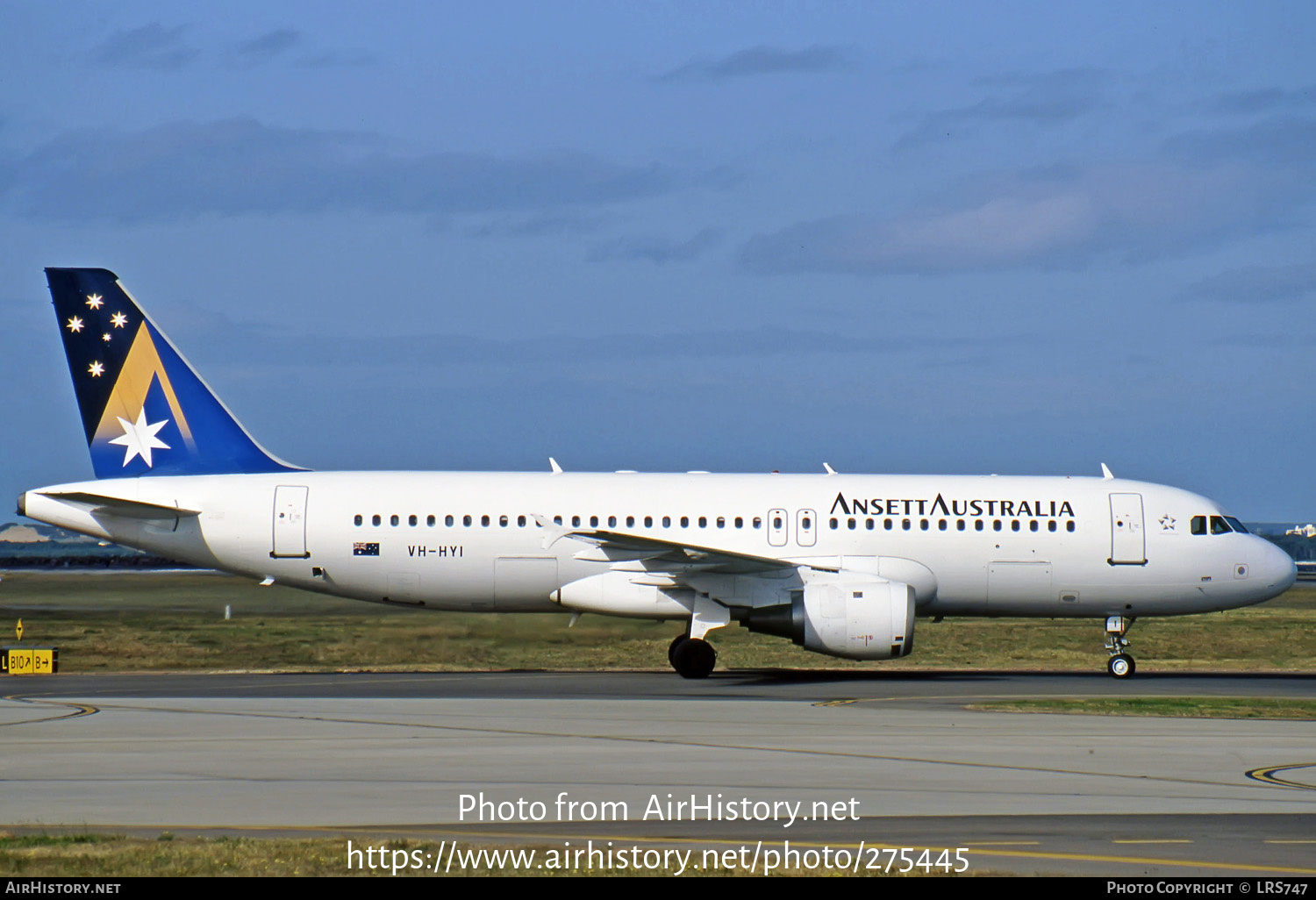 Aircraft Photo of VH-HYI | Airbus A320-211 | Ansett Australia | AirHistory.net #275445