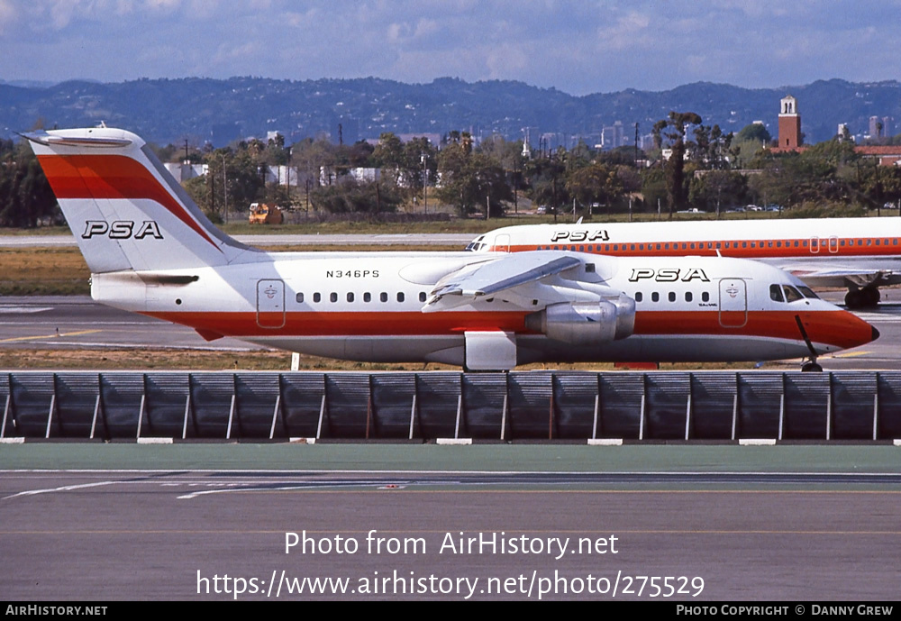 Aircraft Photo of N346PS | British Aerospace BAe-146-200 | PSA - Pacific Southwest Airlines | AirHistory.net #275529