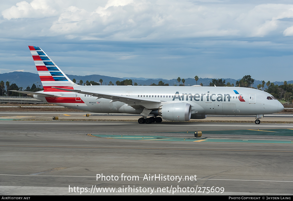 Aircraft Photo of N806AA | Boeing 787-8 Dreamliner | American Airlines | AirHistory.net #275609