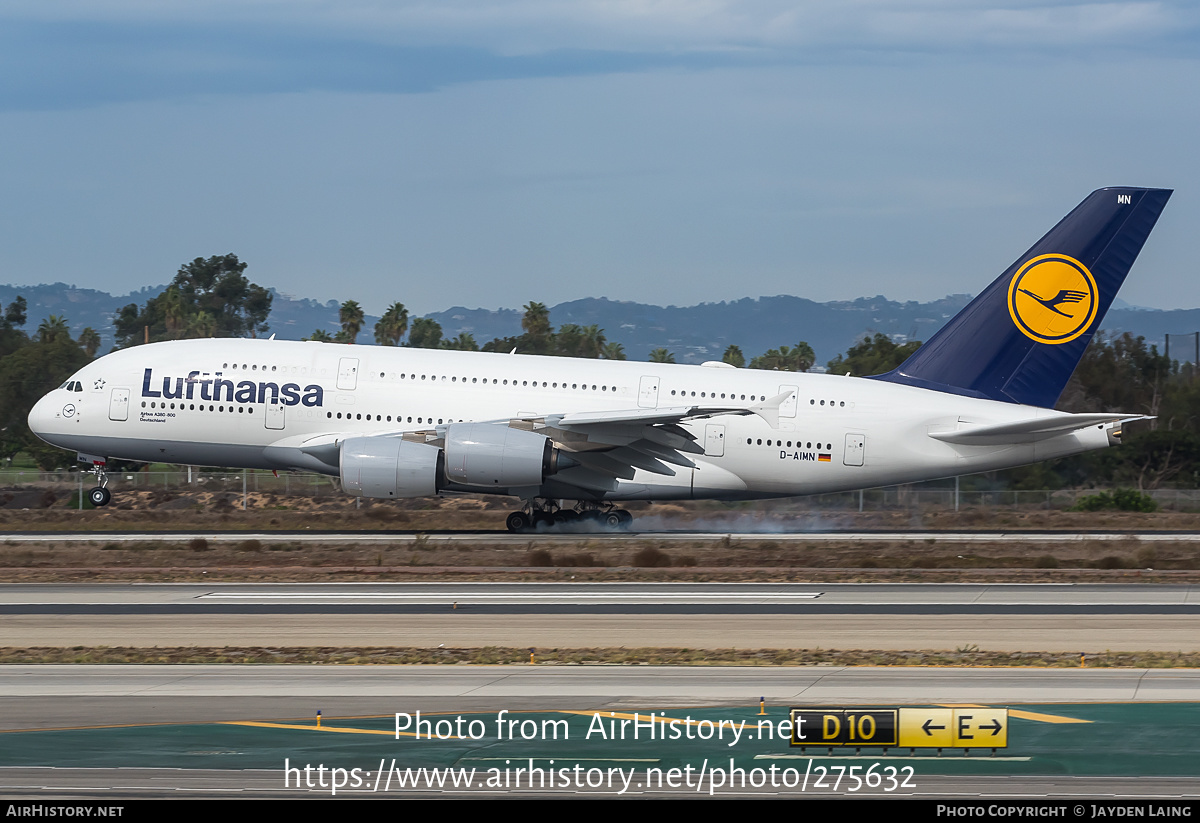 Aircraft Photo of D-AIMN | Airbus A380-841 | Lufthansa | AirHistory.net #275632