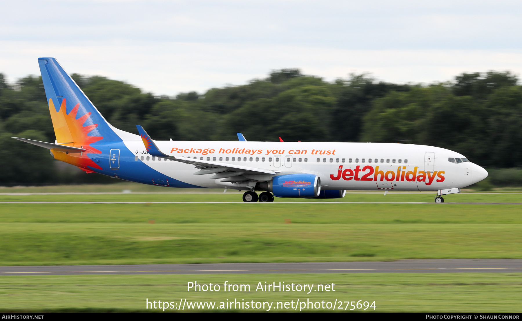 Aircraft Photo of G-JZHM | Boeing 737-800 | Jet2 Holidays | AirHistory.net #275694