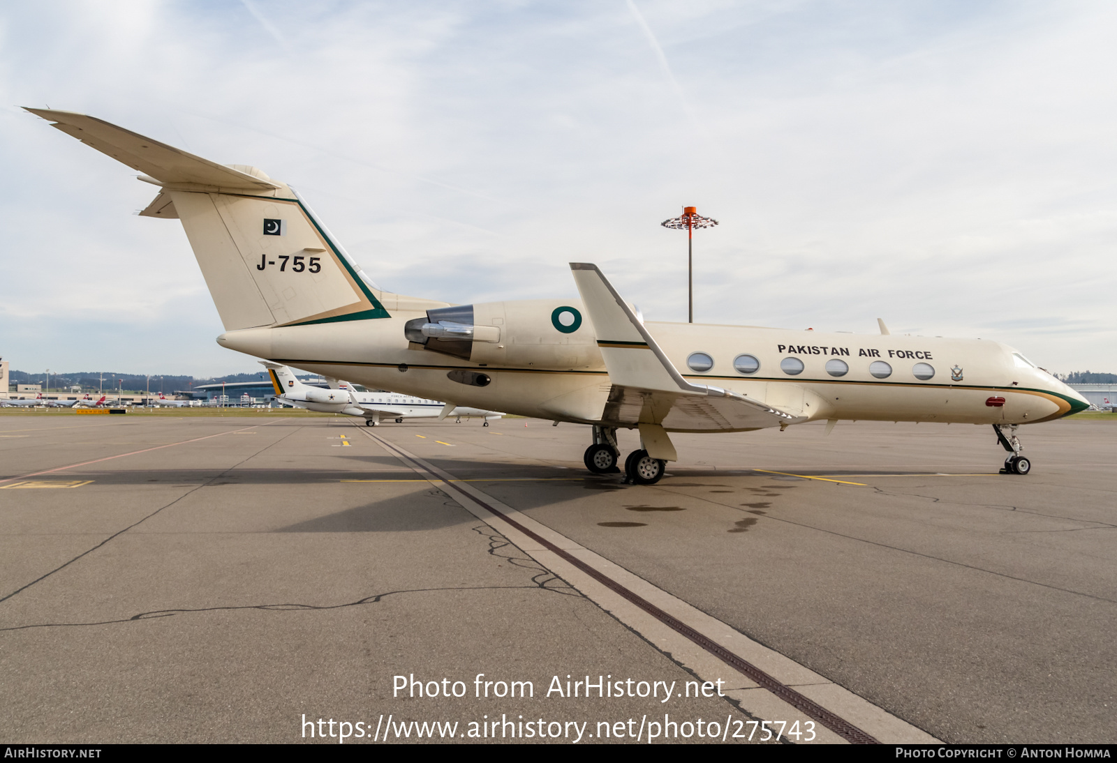 Aircraft Photo of J-755 | Gulfstream Aerospace G-IV Gulfstream IV-SP | Pakistan - Air Force | AirHistory.net #275743