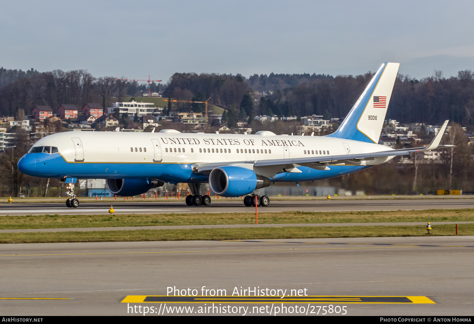 Aircraft Photo of 09-0016 | Boeing C-32A (757-200) | USA - Air Force | AirHistory.net #275805