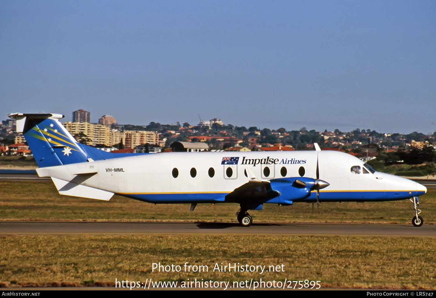 Aircraft Photo of VH-MML | Beech 1900D | Impulse Airlines | AirHistory.net #275895