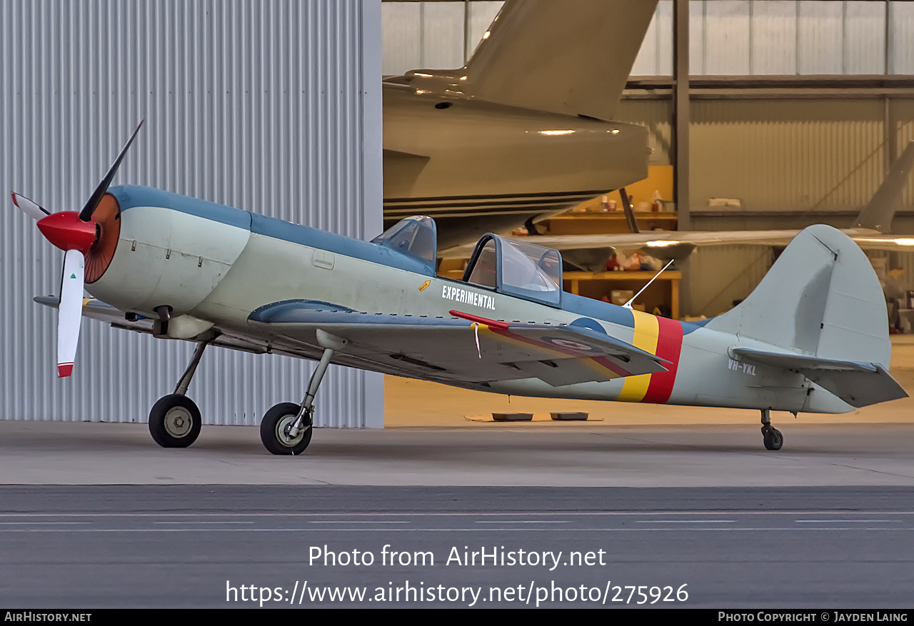 Aircraft Photo of VH-YKL | Yakovlev Yak-50 | Yugoslavia - Air Force | AirHistory.net #275926