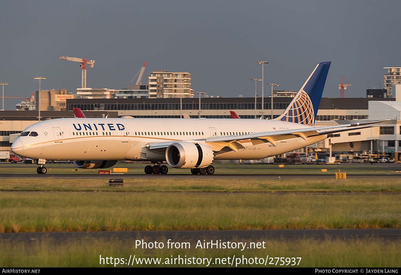 Aircraft Photo of N27957 | Boeing 787-9 Dreamliner | United Airlines | AirHistory.net #275937