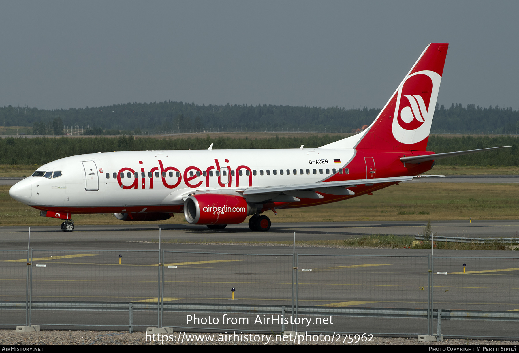 Aircraft Photo of D-AGEN | Boeing 737-75B | Air Berlin | AirHistory.net #275962