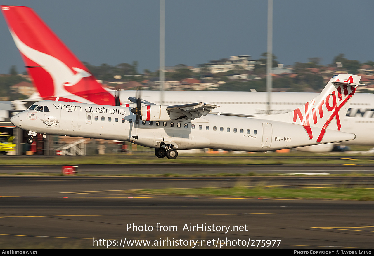 Aircraft Photo of VH-VPI | ATR ATR-72-600 (ATR-72-212A) | Virgin Australia Airlines | AirHistory.net #275977