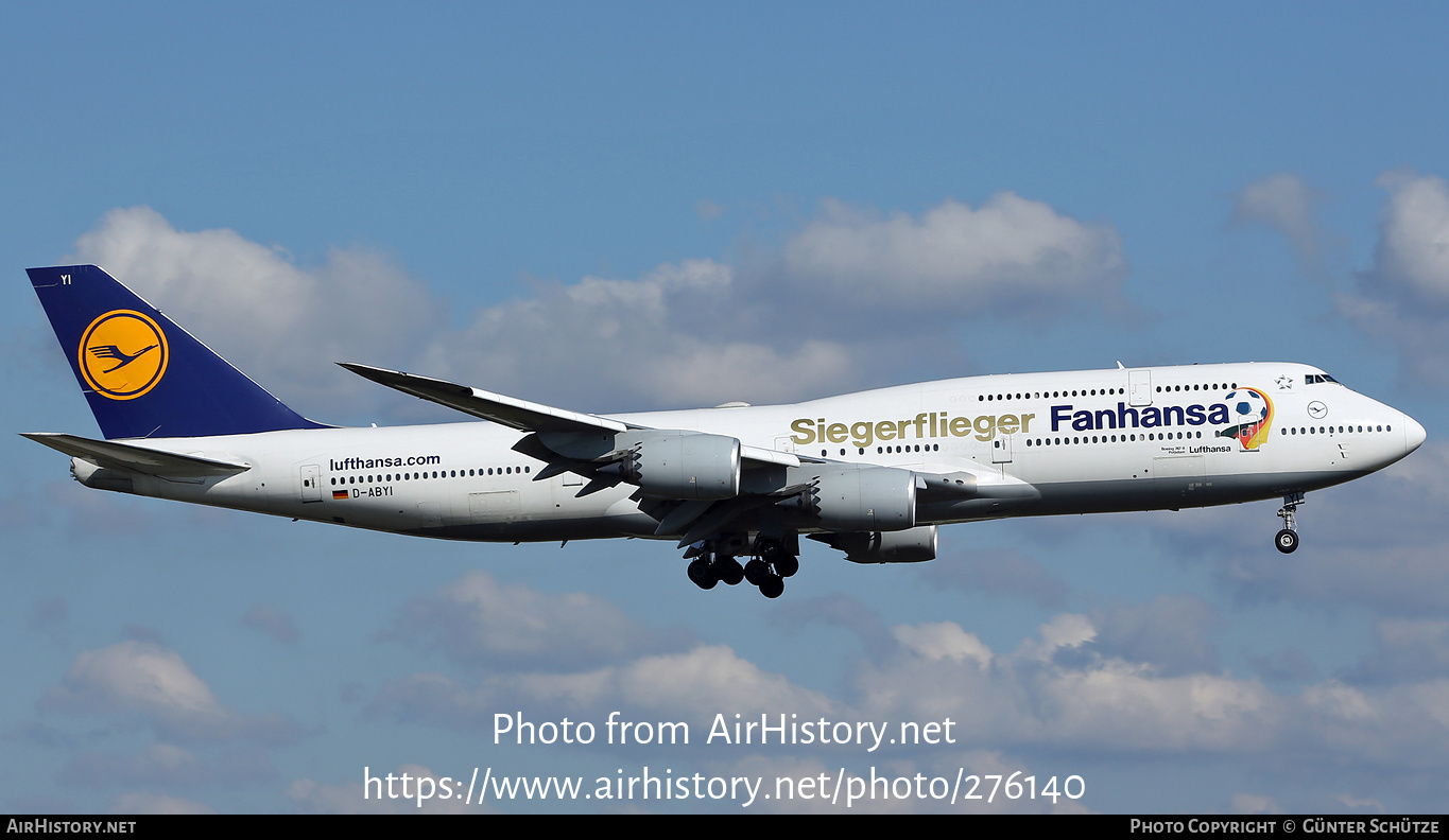 Aircraft Photo of D-ABYI | Boeing 747-830 | Lufthansa | AirHistory.net #276140