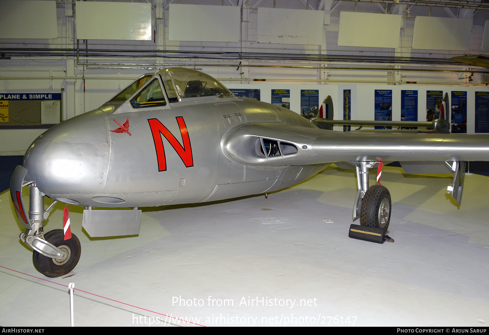 Aircraft Photo of VT812 | De Havilland D.H. 100 Vampire F3 | UK - Air Force | AirHistory.net #276147