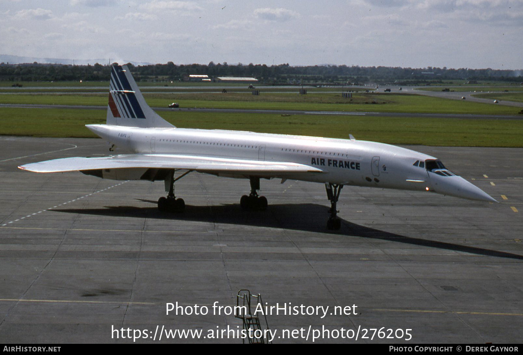 Aircraft Photo of F-BVFA | Aerospatiale-BAC Concorde 101 | Air France | AirHistory.net #276205