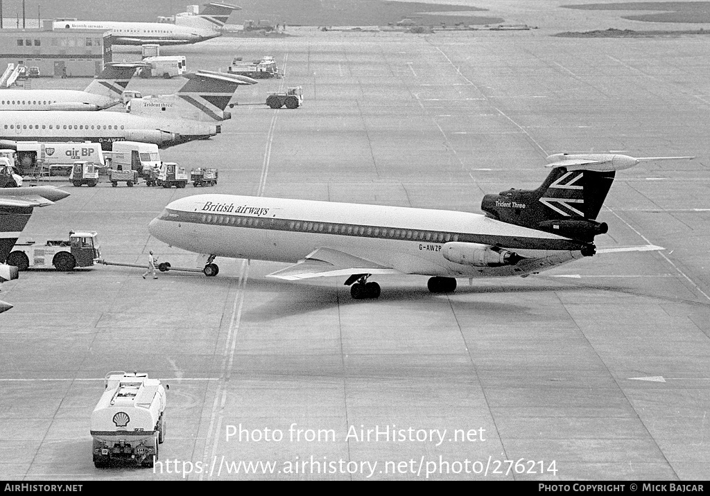 Aircraft Photo of G-AWZP | Hawker Siddeley HS-121 Trident 3B | British Airways | AirHistory.net #276214