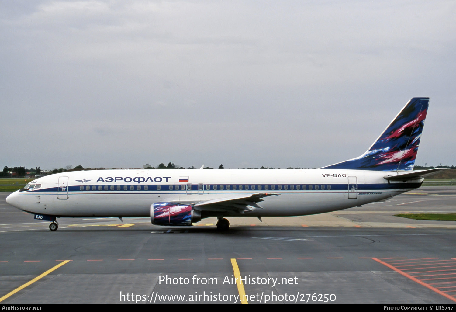 Aircraft Photo of VP-BAO | Boeing 737-4M0 | Aeroflot | AirHistory.net #276250