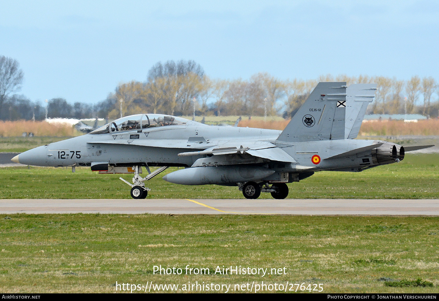 Aircraft Photo of CE15-12 | McDonnell Douglas EF-18BM Hornet | Spain - Air Force | AirHistory.net #276425