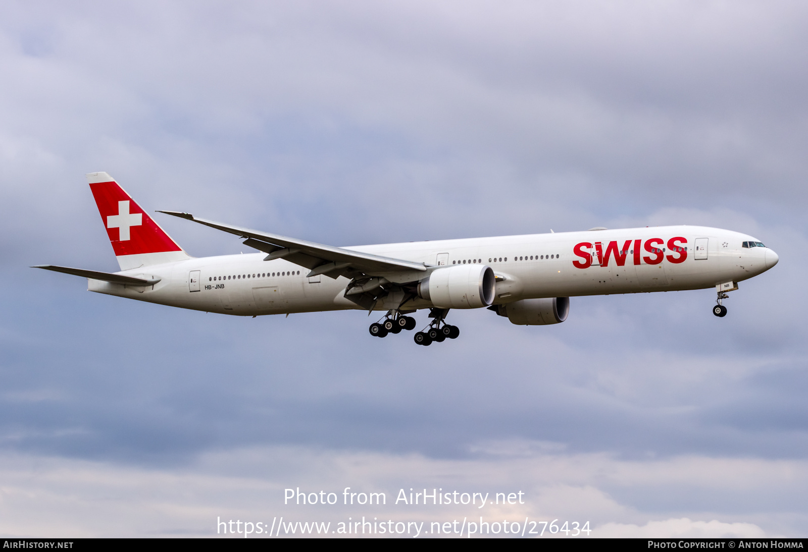 Aircraft Photo of HB-JNB | Boeing 777-3DE/ER | Swiss International Air Lines | AirHistory.net #276434