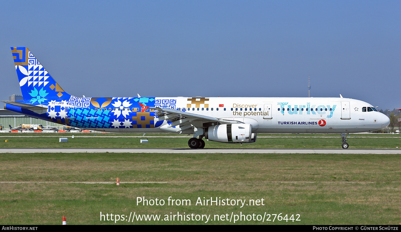 Aircraft Photo of TC-JRG | Airbus A321-231 | Turkish Airlines | AirHistory.net #276442