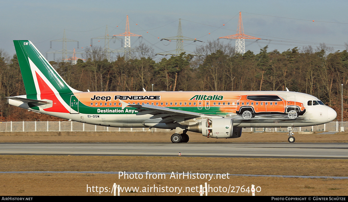 Aircraft Photo of EI-DSW | Airbus A320-216 | Alitalia | AirHistory.net #276460