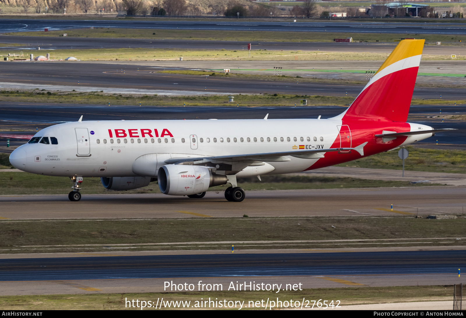 Aircraft Photo of EC-JXV | Airbus A319-111 | Iberia | AirHistory.net #276542